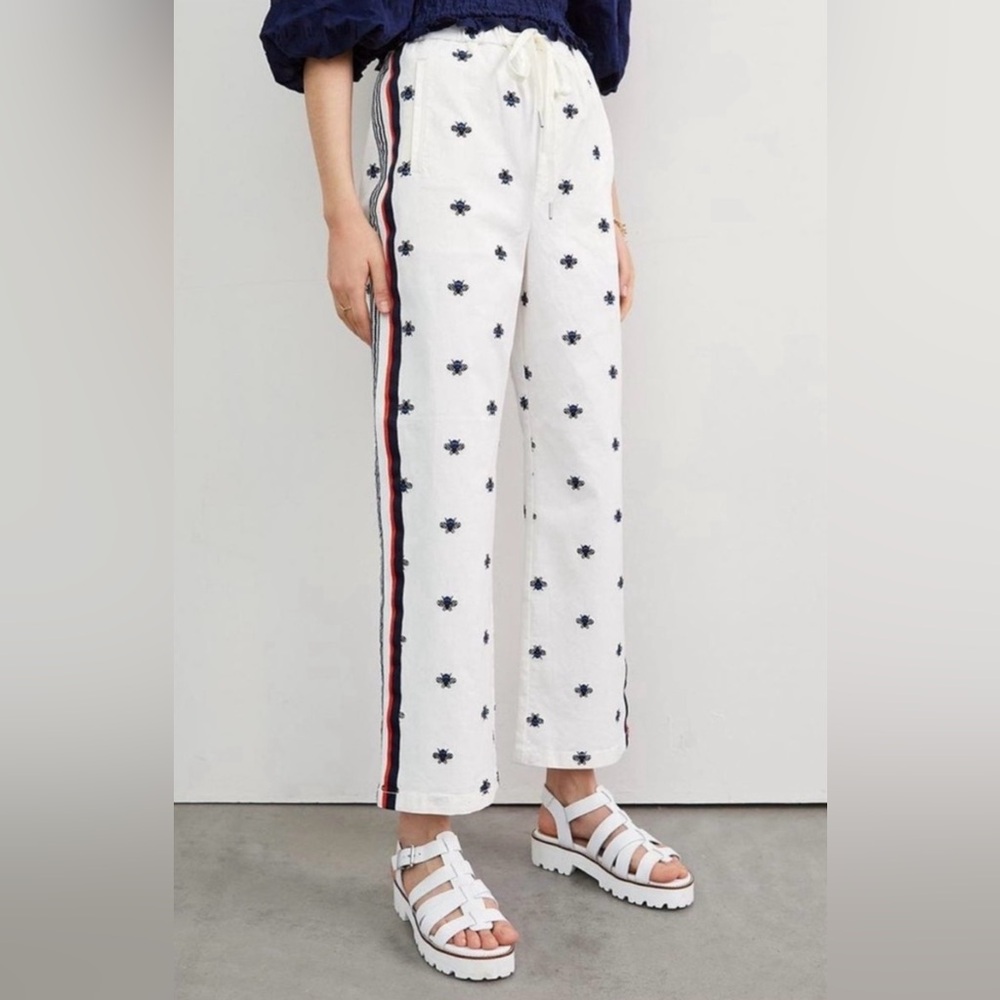 Maeve x Anthropologie Bumble bee Straight Track pants